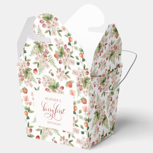 Berry First Favor Box Geschenkschachtel (Geöffnet)