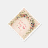 Berry First Garden 1. Geburtstag Serviette (Ecke)