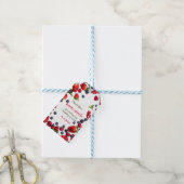 Berry First Geburtday Foto Geschenkanhänger (Mit Garn)