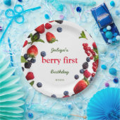 Berry First Geburtday Foto Pappteller (Party)