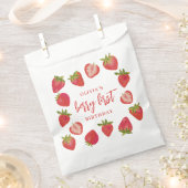 Berry First Girls Erdbeere Personalisiert Geburtst Geschenktütchen (Ausgeschnitten)