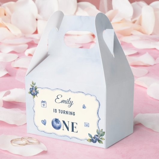Berry First Niedlich 1. Geburtstag Mädchen Blaubee Geschenkschachtel (Hochzeit)