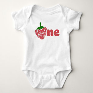 Berry First One Birthday Baby Bodysuit Baby Strampler
