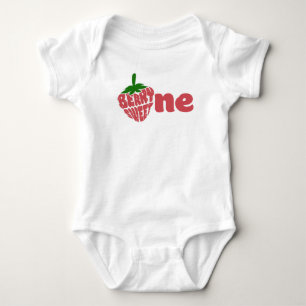 Berry First One Birthday Baby Bodysuit Strampler