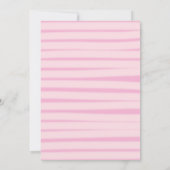 Berry First Pink Strawberry Patch 1st Birthday Einladung (Rückseite)