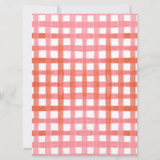 Berry First Strawberry 1. Geburtstag Einladung (Rückseite)