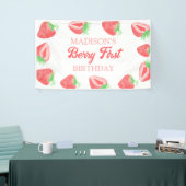 Berry First Strawberry 1. Geburtstag Party Banner (Messeveranstaltung)
