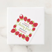 Berry First Strawberry 1. Geburtstag Party Custom Geschenkanhänger (Beispiel)
