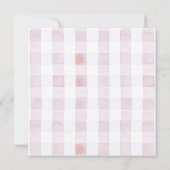 Berry First Strawberry Basket Baby Shower Einladung (Rückseite)