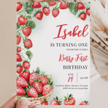 Berry First Strawberry Birthday