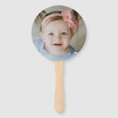 Berry First Strawberry Birthday Party Foto Fächer (Rückseite)