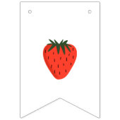 Berry First Strawberry Birthday Wimpelkette (Erste Fahne)