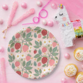 Berry First Strawberry Bouquet Birthday Pappteller (Party)