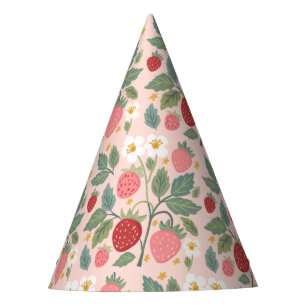 Berry First Strawberry Bouquet Birthday Partyhütchen