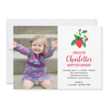 Berry First Strawberry Foto Birthday