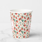 Berry First Strawberry Girl 1. Geburtstag Party Pappbecher (Rechts)