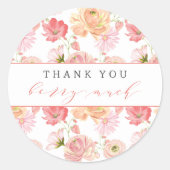 Berry First Strawberry Summer Vielen Dank Runder Aufkleber (Vorderseite)