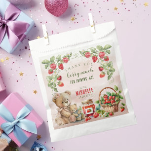 Berry First Strawberry und Bär zum Geburtstag Geschenktütchen