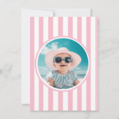 Berry First Strawberry und Bow Dankeskarte (Rückseite)