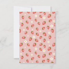 Berry First Strawberry zum Geburtstag Einladungen