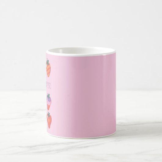 Berry Fond von Ihnen Illustrierte Erdbeere Kaffeetasse (Mittel)