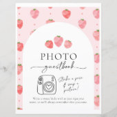 Berry Foto Guest Book Sign (Vorderseite)