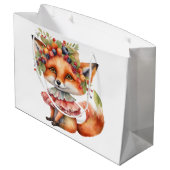 Berry Fox Blossom Große Geschenktüte (Rückseite Schrägansicht)