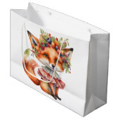 Berry Fox Blossom Große Geschenktüte (Vorderseite Schrägansicht)