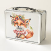 Berry Fox Blossom Metall Brotdose (Rückseite)