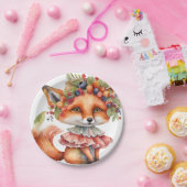 Berry Fox Blossom Pappteller (Party)