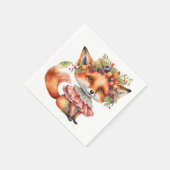 Berry Fox Blossom Serviette (Ecke)
