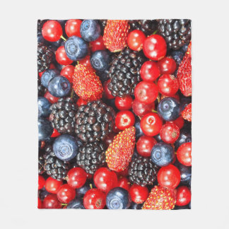 Berry-Fresh Background Mosaik Fleecedecke