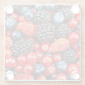 Berry-Fresh Background Mosaik Glasuntersetzer (Rückseite)