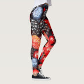 Berry-Fresh Background Mosaik Leggings (Rechts)