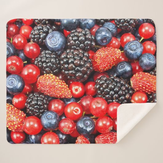 Berry-Fresh Background Mosaik Sherpadecke (Vorderseite (Horizontal))