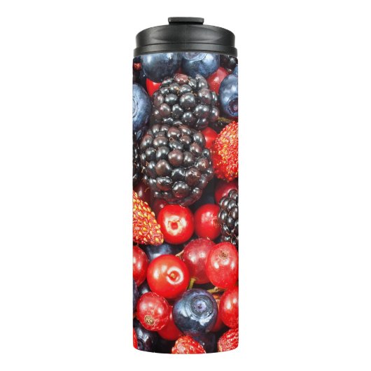 Berry-Fresh Background Mosaik Thermosbecher (Vorderseite)