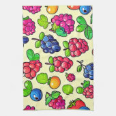 Berry Fruit Muster Design Geschirrtuch (Vertikal)
