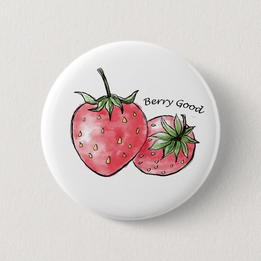 Berry Good Fun - Strawberry Delight Button (Vorderseite)