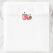Berry Good Fun - Strawberry Delight Runder Aufkleber (Tasche)
