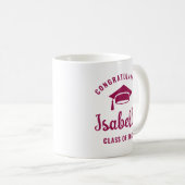 Berry Gratulation Graduation Cap Minimal Chic Kaffeetasse (VorderseiteRechts)