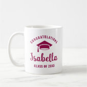 Berry Gratulation Graduation Cap Minimal Chic Kaffeetasse (Links)