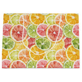 Berry Green Orange Pink Fruit Bridal Shower Große Geschenktüte (Vorderseite)