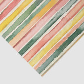 Berry Green Orange Pink Fruity Stripes Birthday Seidenpapier (Ausschnitt)