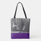 Berry&Grey, Abstract Art Tasche (Rückseite)