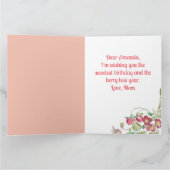 Berry Happy Strawberry Birthday Karte (Innenseite)