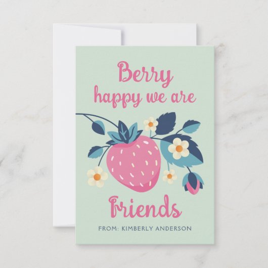 Berry Happy Valentine's Day Card (Vorderseite)