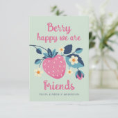 Berry Happy Valentine's Day Card (Stehend Vorderseite)