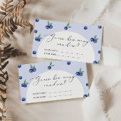 Berry Heidelbeere wie viele Bonbons im Glas Begleitkarte