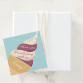 Berry Ice Cream Swirl Kindergeburtstag Vielen Dank Geschenkanhänger (Beispiel)