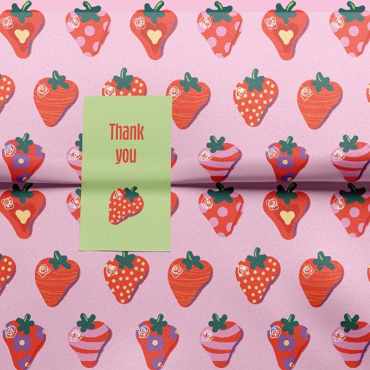 Berry Illustriert Strawberry Seidenpapier